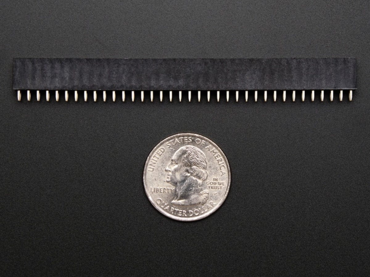0.1" 2x36-pin Strip Straight Socket (Female) Header (5 pack) - Image 2