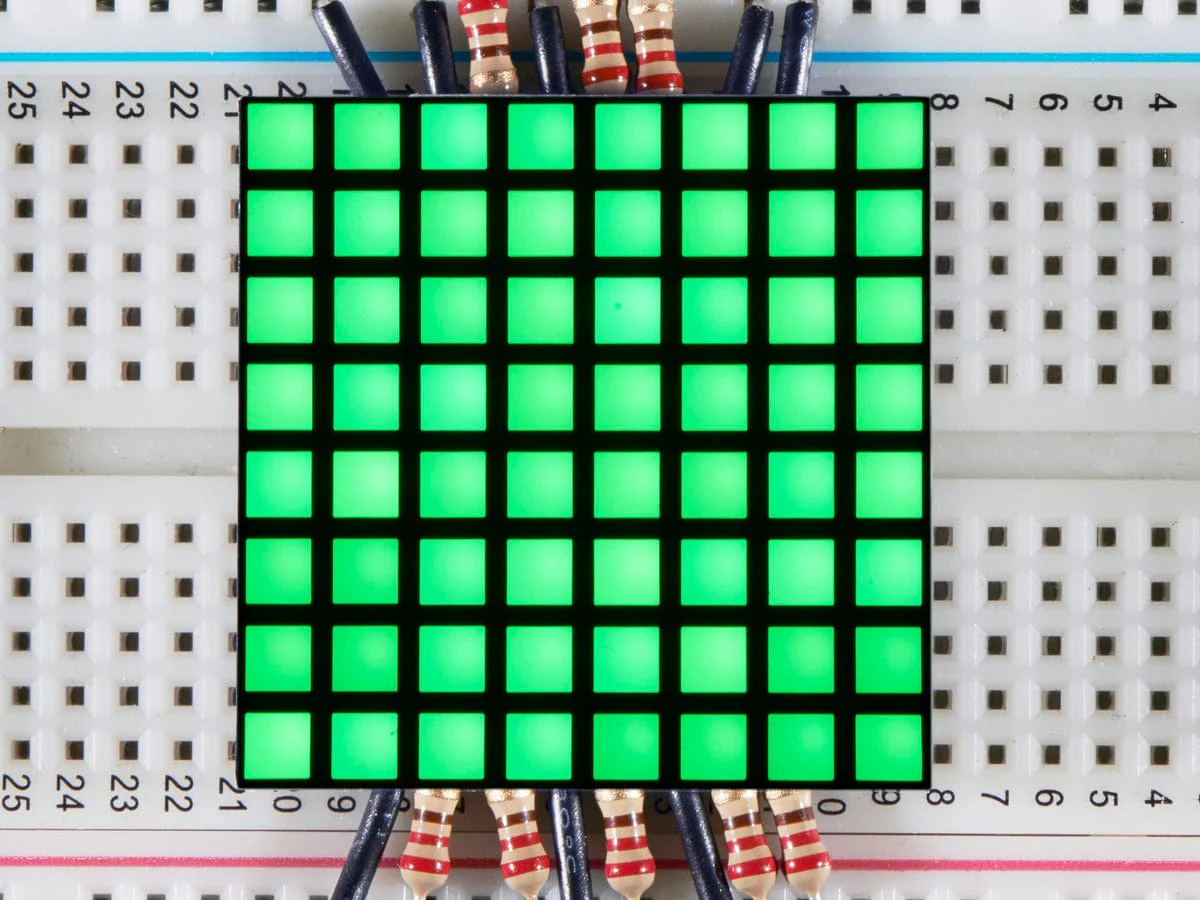 1.2" 8x8 Matrix Square Pixel - Pure Green (KWM-R30881CPGB)
