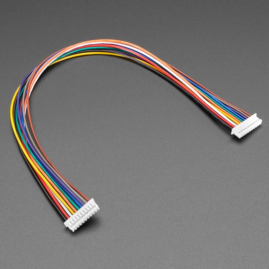 1.25mm Pitch 10-pin Cable 20cm long 1:1 Cable - Molex PicoBlade Compatible