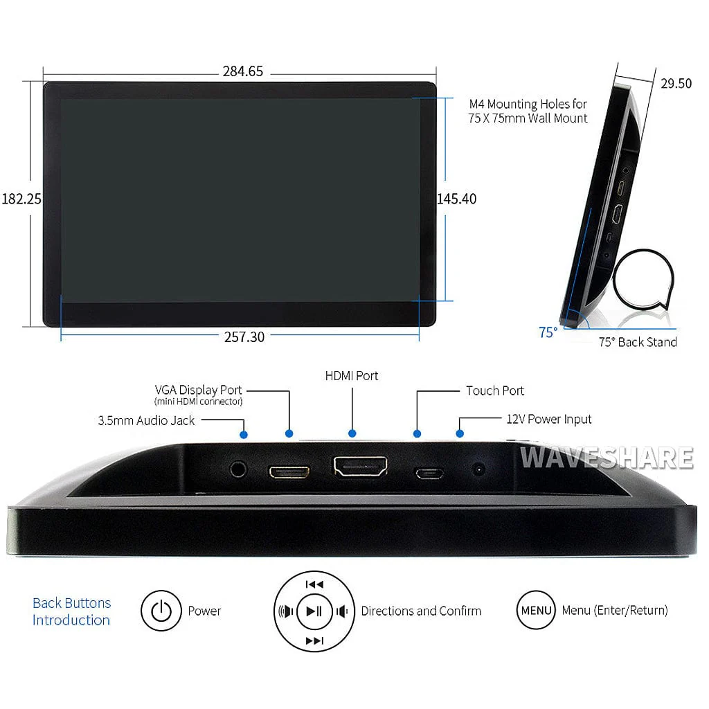 11.6" IPS Capacitive Touchscreen LCD with Case (1920x1080) - Image 7