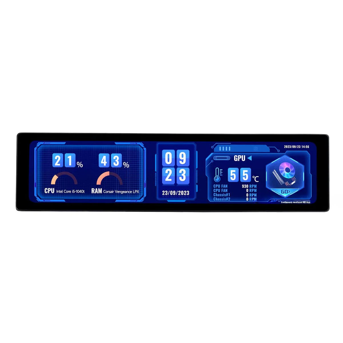 11.9" IPS HDMI Capacitive Touch Side Monitor (320 x 1480) - Image 3