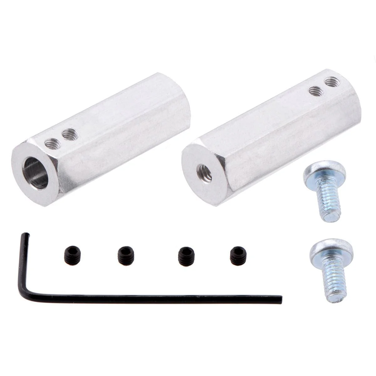 12mm Hex Wheel Adapter for 6mm Shafts - Extended (2-Pack)