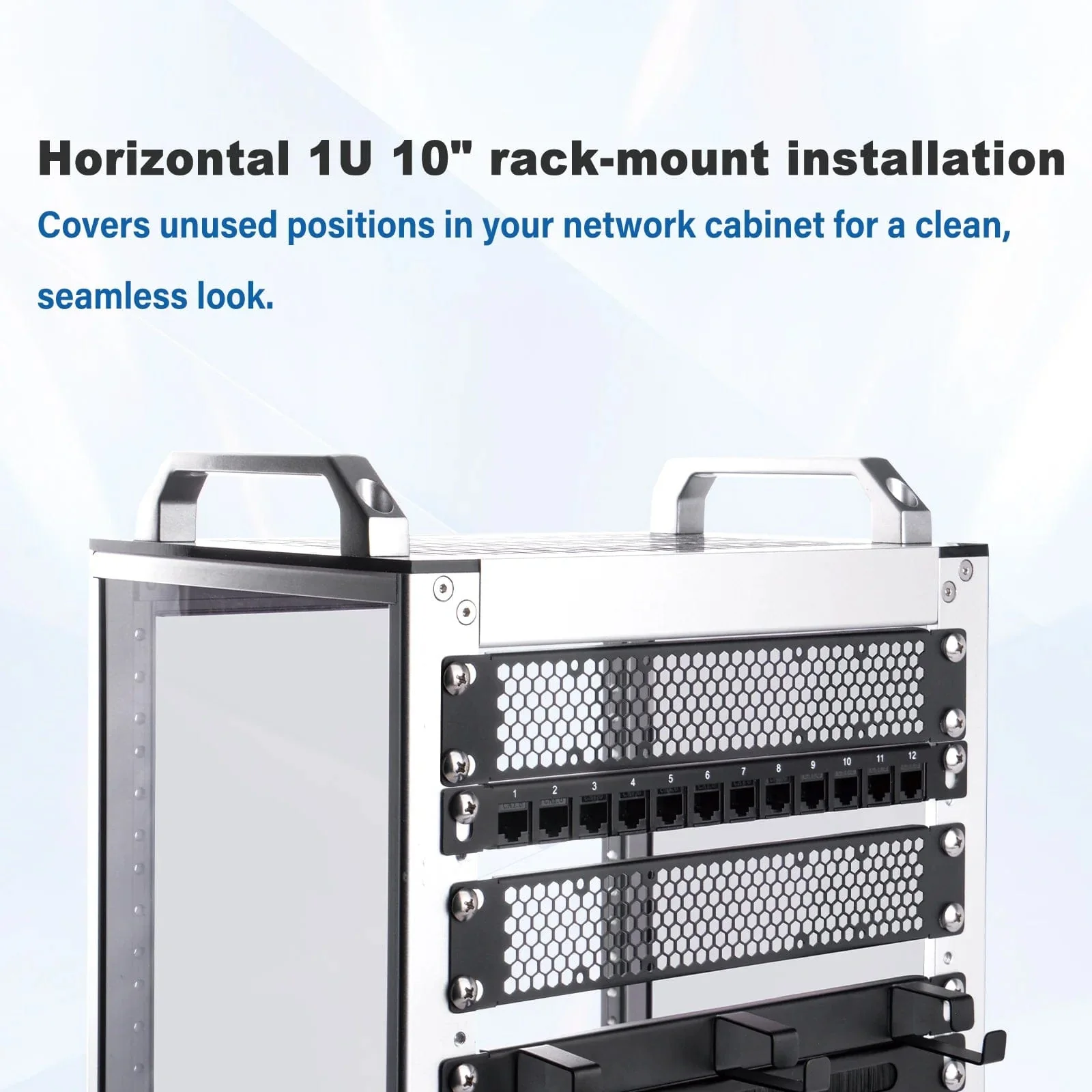1U 10" Venting Blank Panel for DeskPi RackMate - Image 2