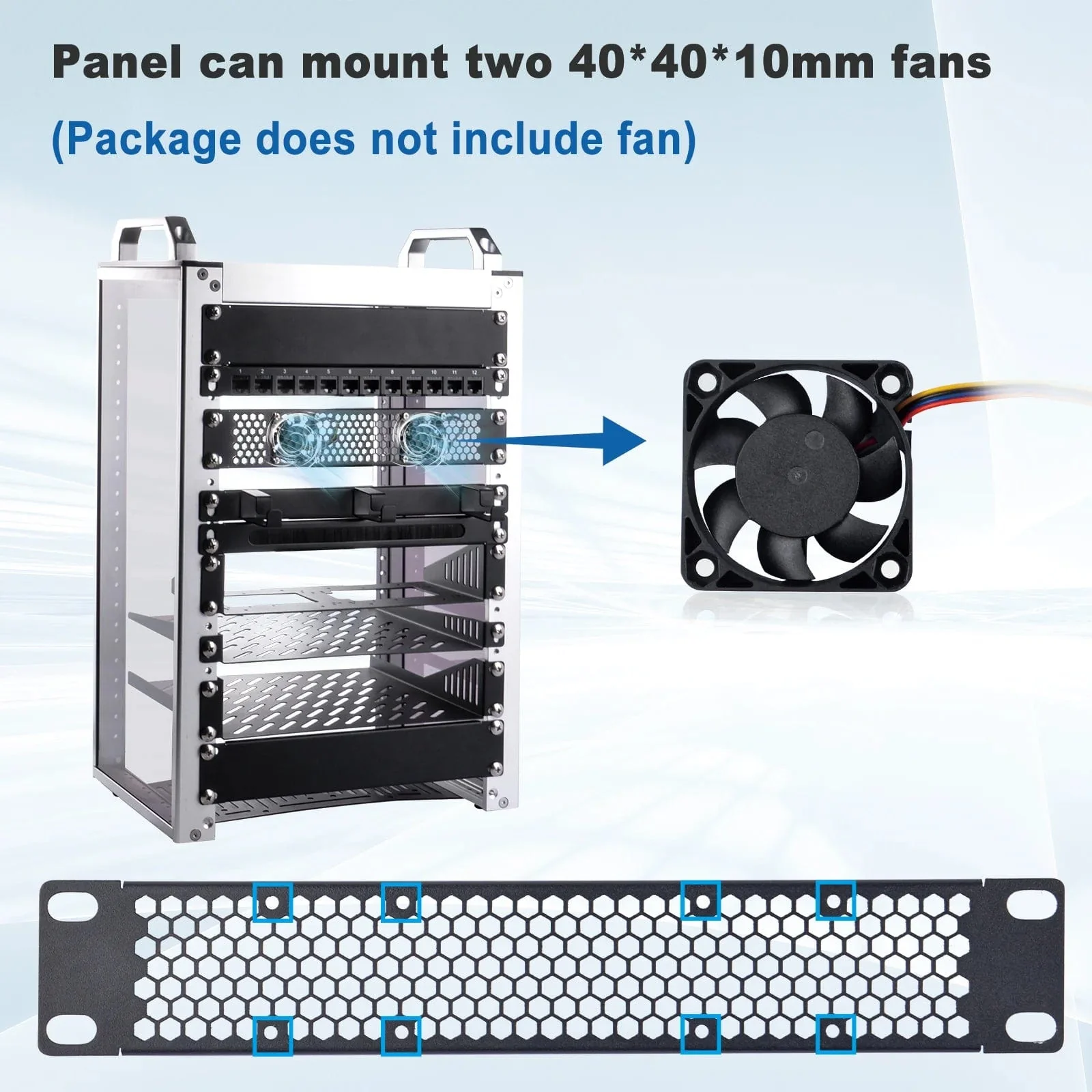 1U 10" Venting Blank Panel for DeskPi RackMate - Image 4