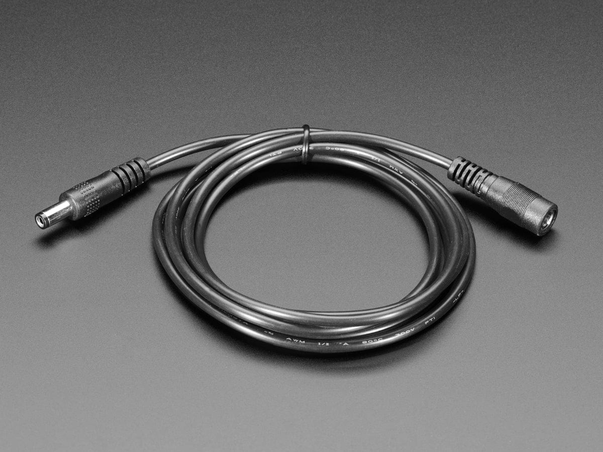 2.1mm Female/Male Barrel Jack Extension Cable (1.5m)