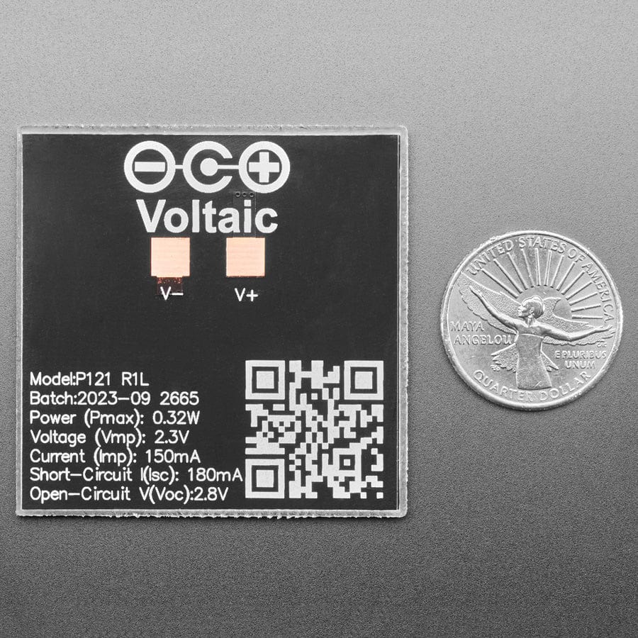 2V 0.3W Mini Solar Panel - ETFE - Voltaic P121 - Image 3