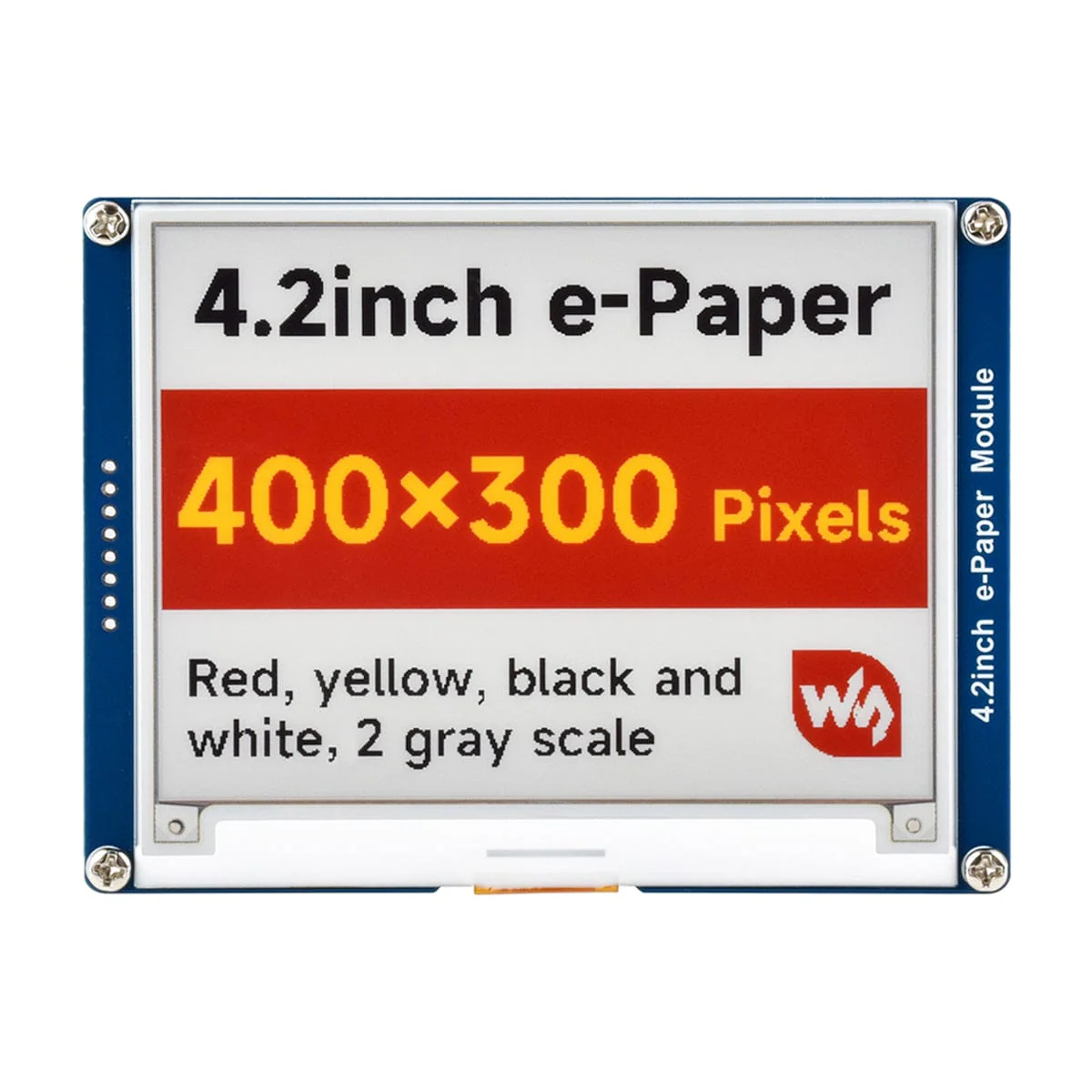 4.2" ePaper Display Module - Red/Yellow/Black/White (400x300)
