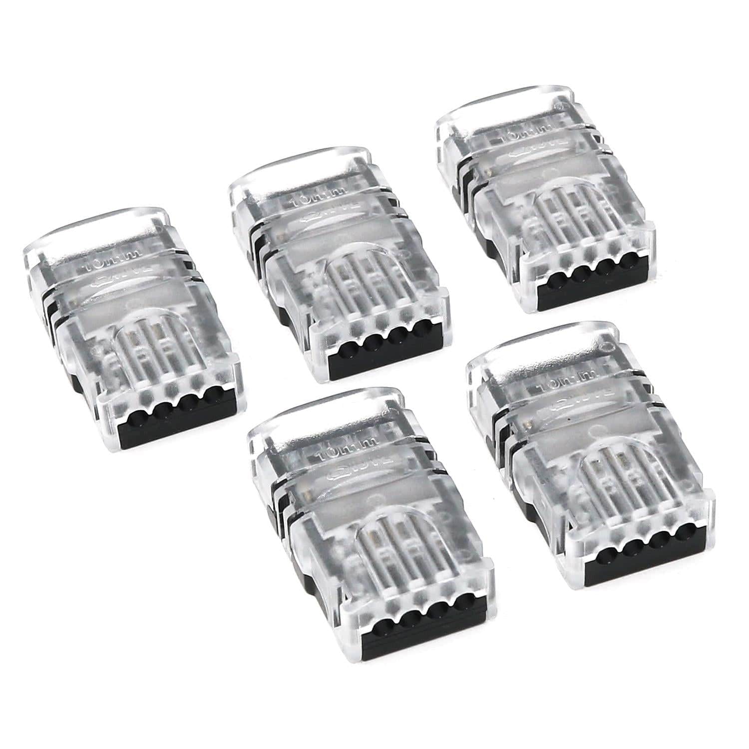 4-pin LED Strip Connectors - Strip to Wire (10mm)