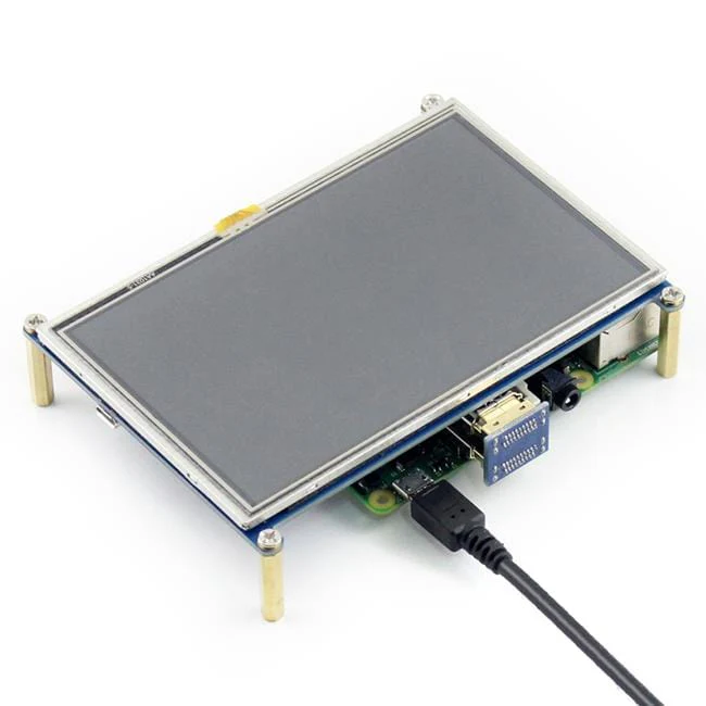 5" HDMI LCD with Touch (800x480) for Raspberry Pi [Discontinued]