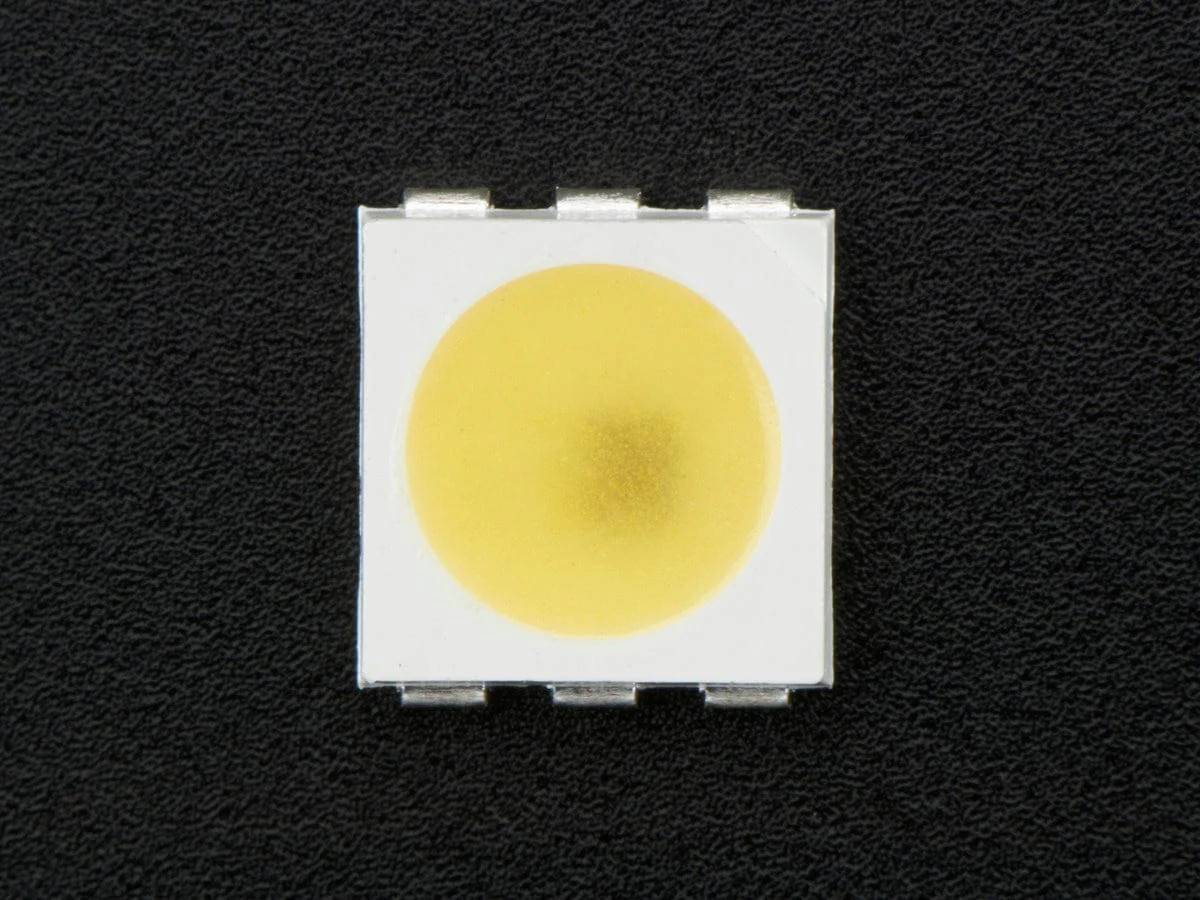5050 Cool White LED w/ Integrated Driver Chip - 10 Pack (~6000K)