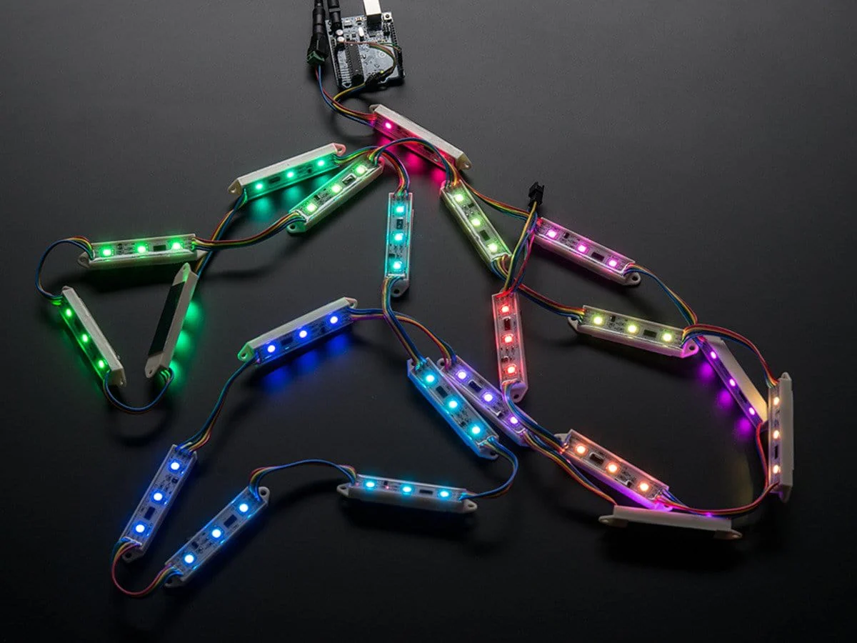 75mm Bars - 12V Digital RGB LED Pixels (Strand of 21) (WS2801)
