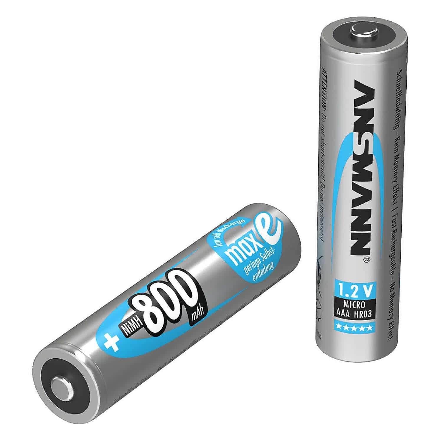 800mAh NiMH Rechargeable AAA Batteries (4-Pack) - Image 3