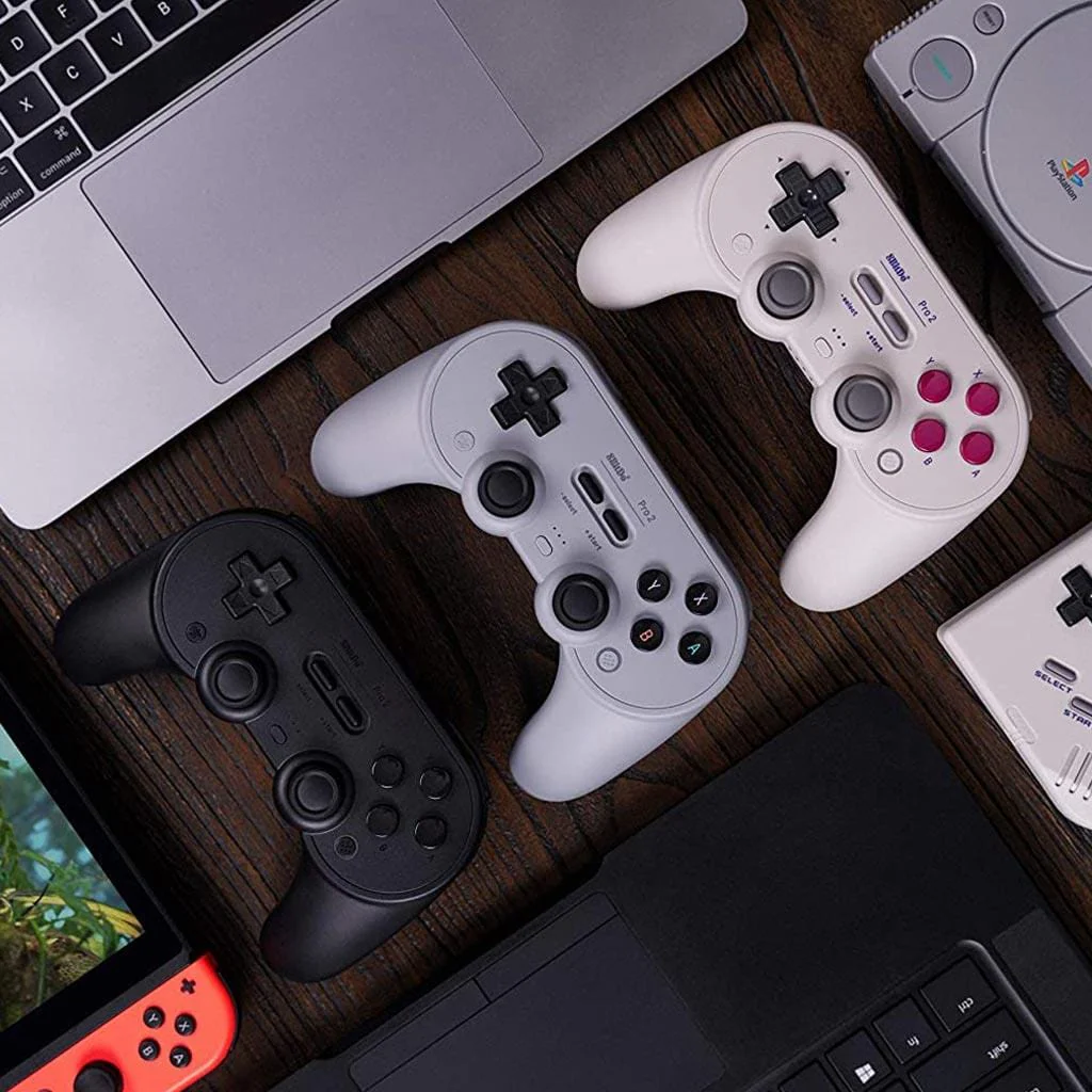 8BitDo Pro 2 Bluetooth Controller - Black Edition - Image 8