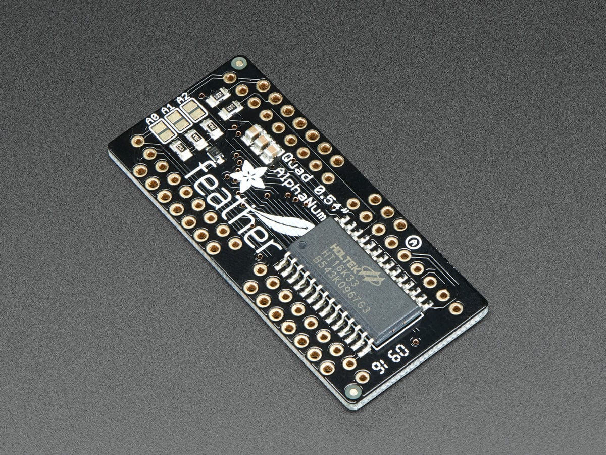 Adafruit 0.54" Quad Alphanumeric FeatherWing Display - White - Image 3