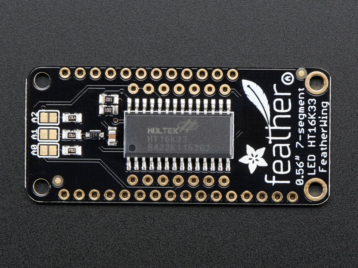 Adafruit 0.56" 4-Digit 7-Segment Display w/ FeatherWing - White [Discontinued] - Image 3