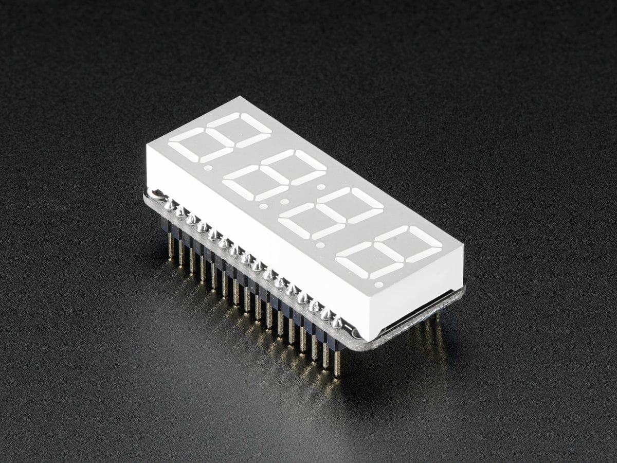 Adafruit 0.56" 4-Digit 7-Segment FeatherWing Display - Green [Discontinued]