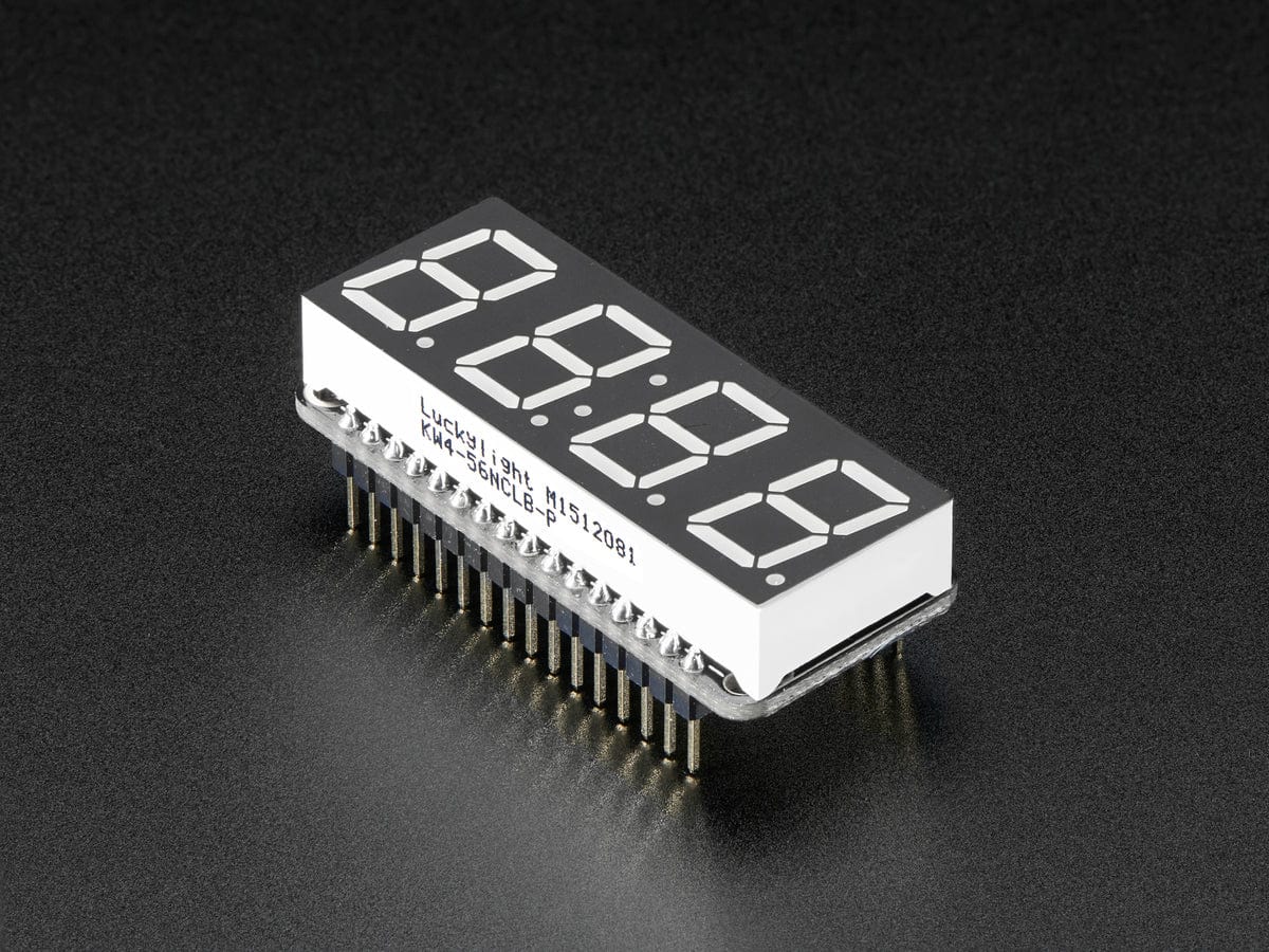 Adafruit 0.56" 4-Digit 7-Segment FeatherWing Display - Red