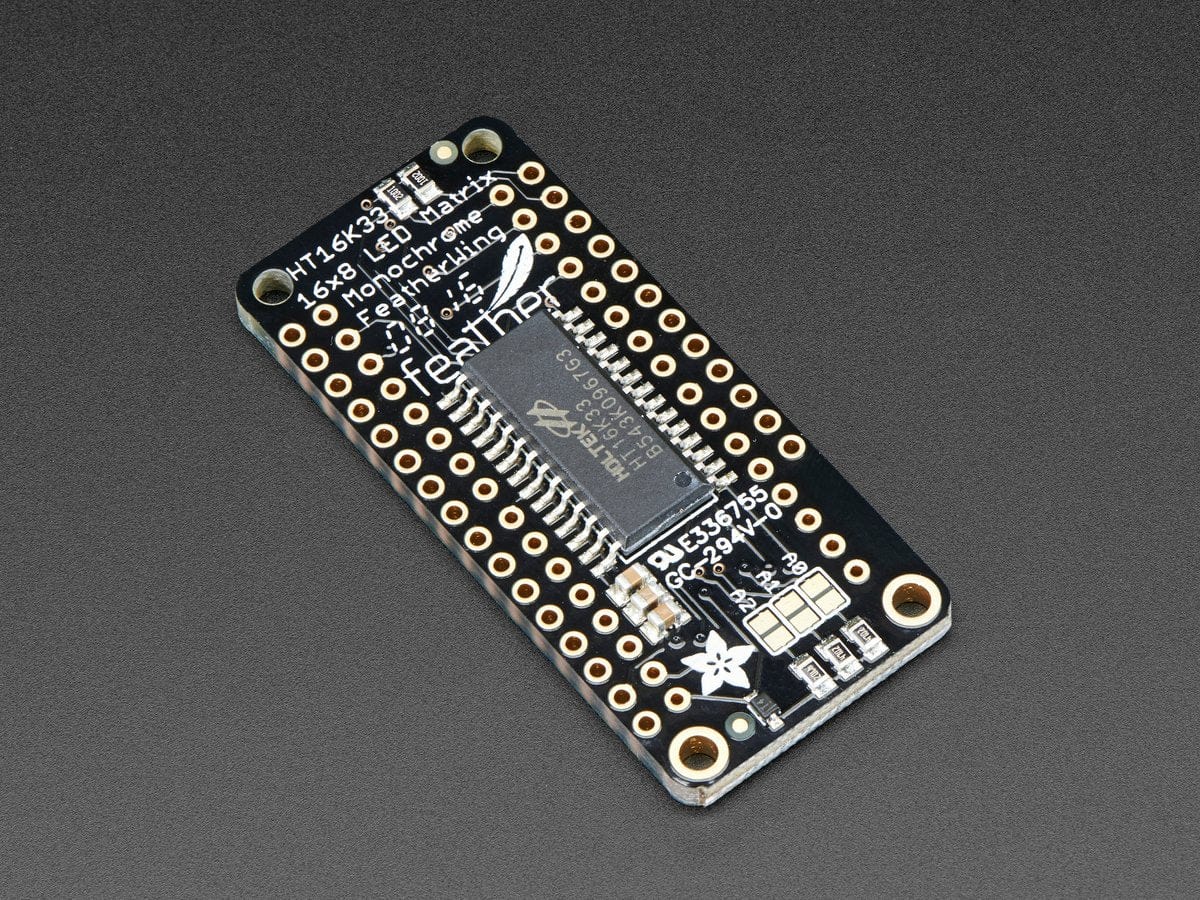 Adafruit 0.8" 8x16 LED Matrix FeatherWing Display Kit - White - Image 4