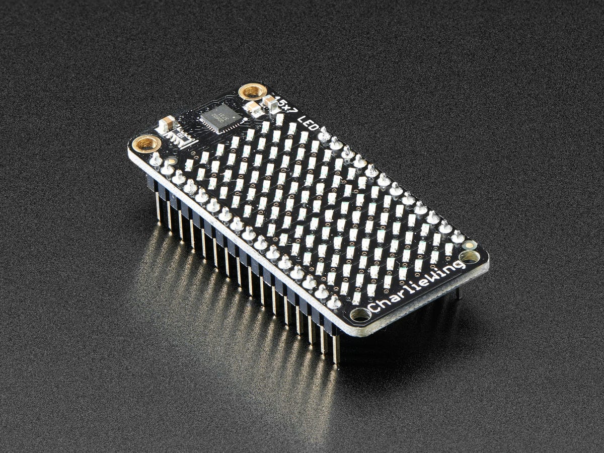 Adafruit 15x7 CharliePlex LED Matrix Display FeatherWing Yellow