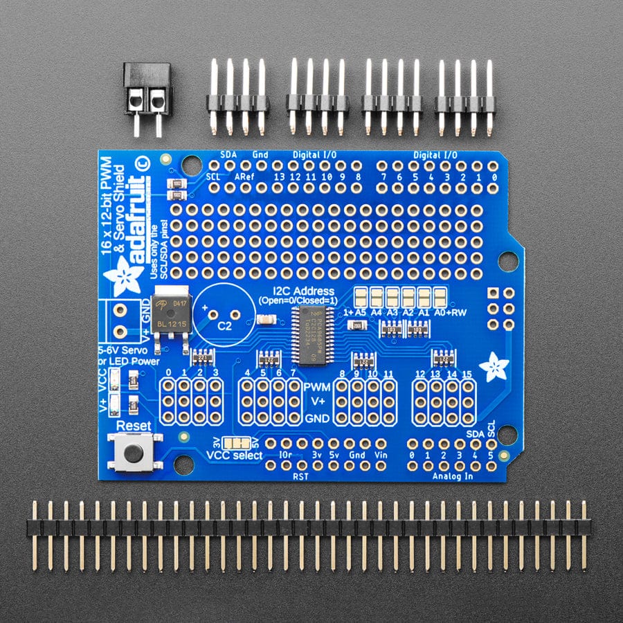 Adafruit 16-Channel 12-bit PWM/Servo Shield - I2C interface - Image 3