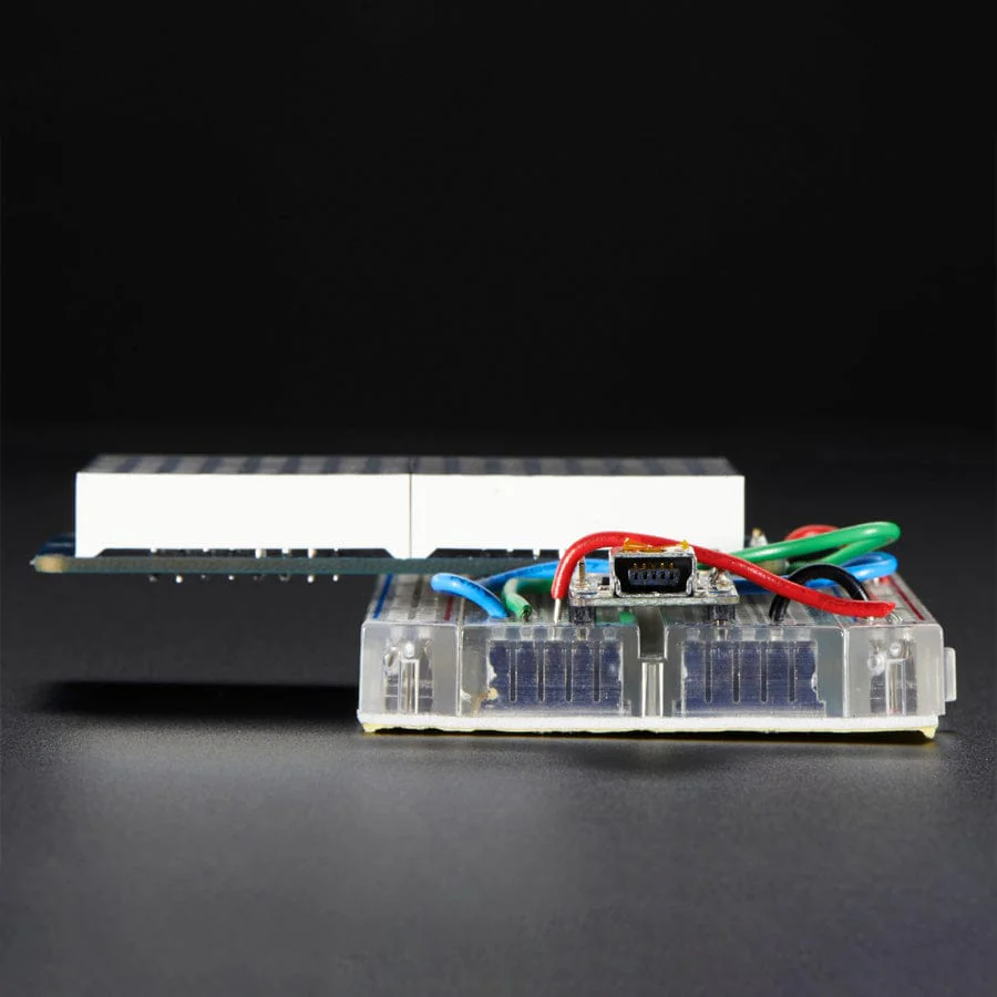 16 x 8 1.2" LED Matrix + Backpack - Ultra Bright Square Amber LEDs - Image 3
