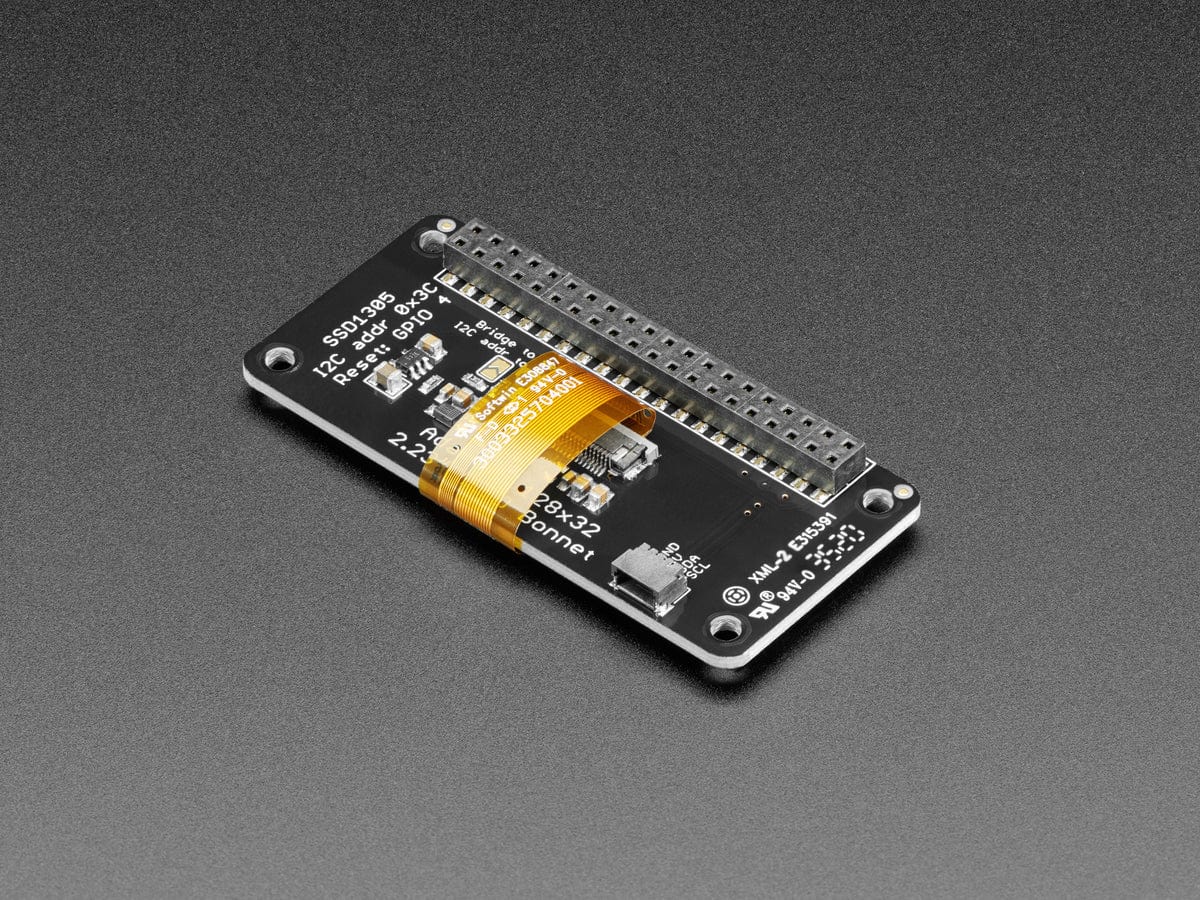 Adafruit 2.23" Monochrome OLED Bonnet for Raspberry Pi - Image 2