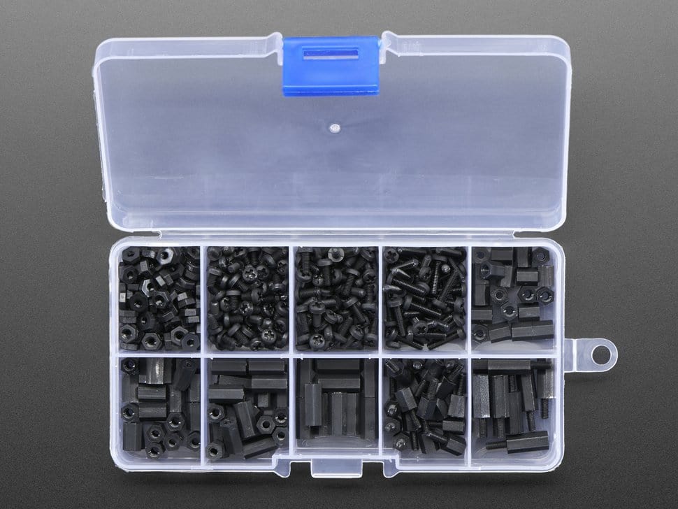 Black Nylon Screw and Stand-off Set – M2.5 Thread - Image 2