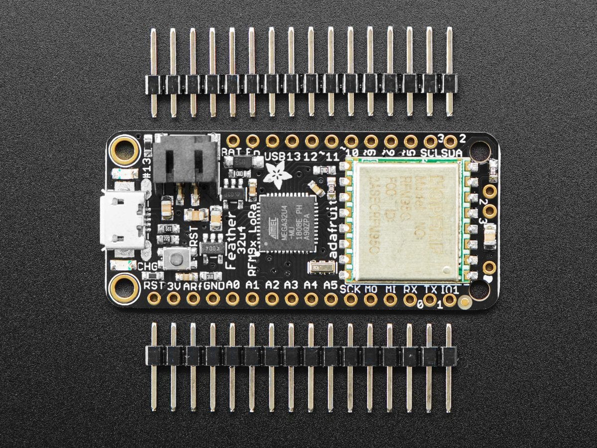 Adafruit Feather 32u4 RFM95 LoRa Radio- 868 or 915 MHz (RadioFruit) - Image 2