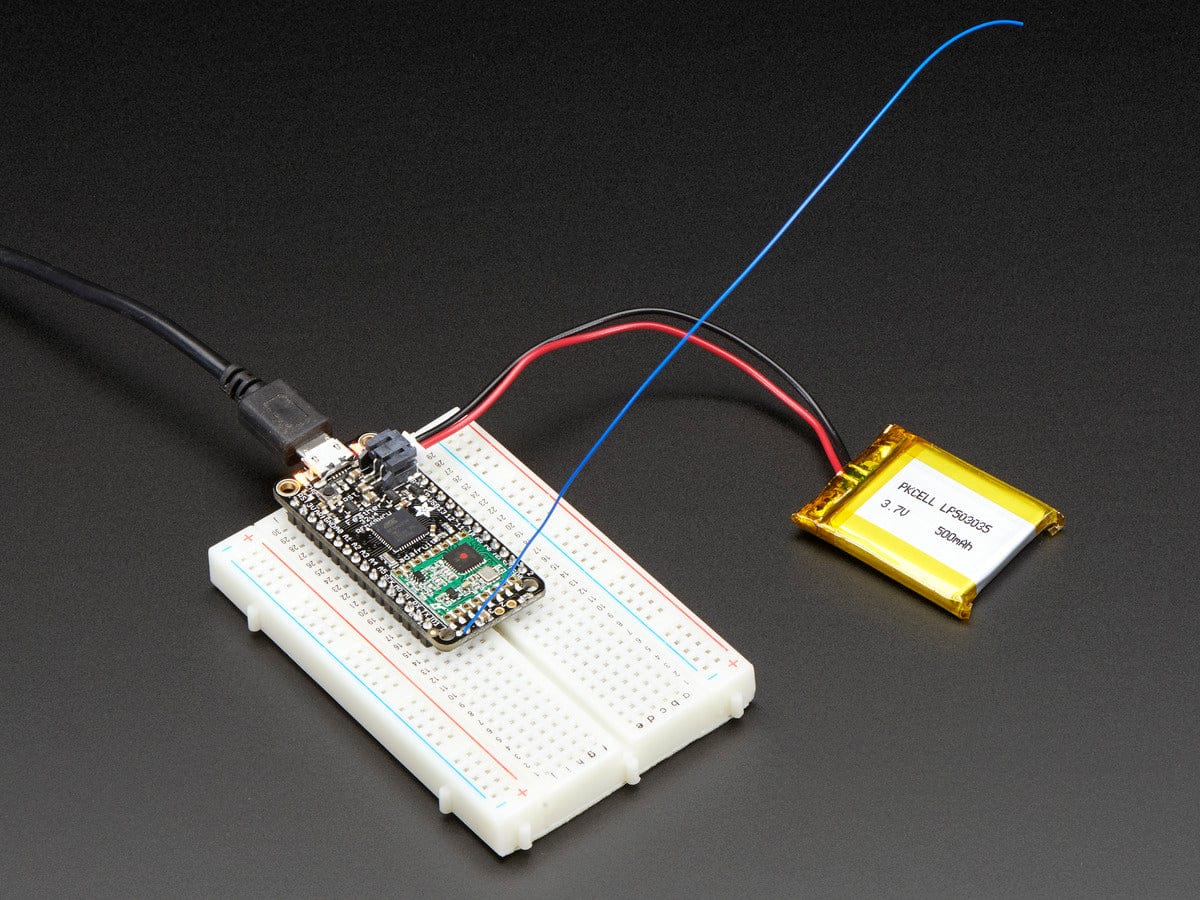 Adafruit Feather 32u4 with RFM69HCW Packet Radio - 433MHz (RadioFruit) - Image 2