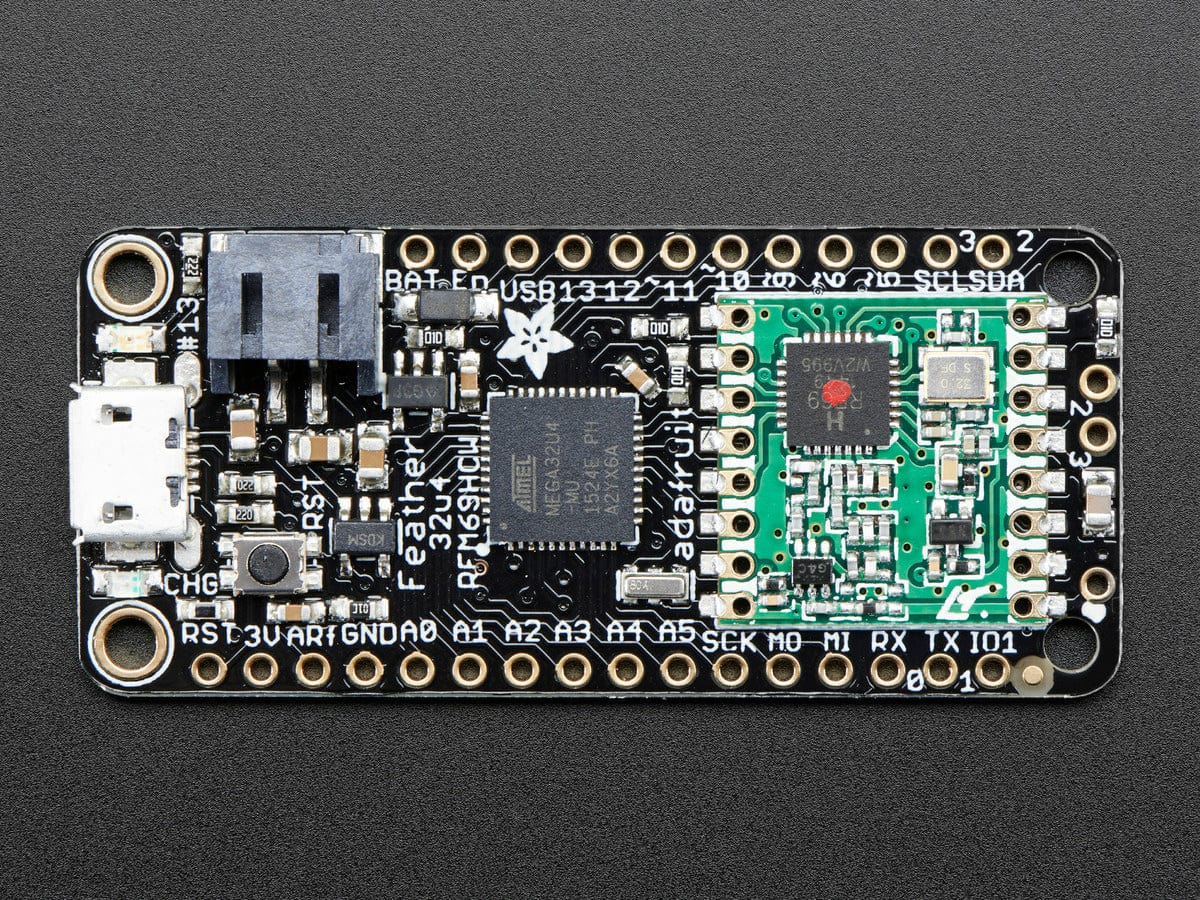 Adafruit Feather 32u4 with RFM69HCW Packet Radio - 433MHz (RadioFruit) - Image 4