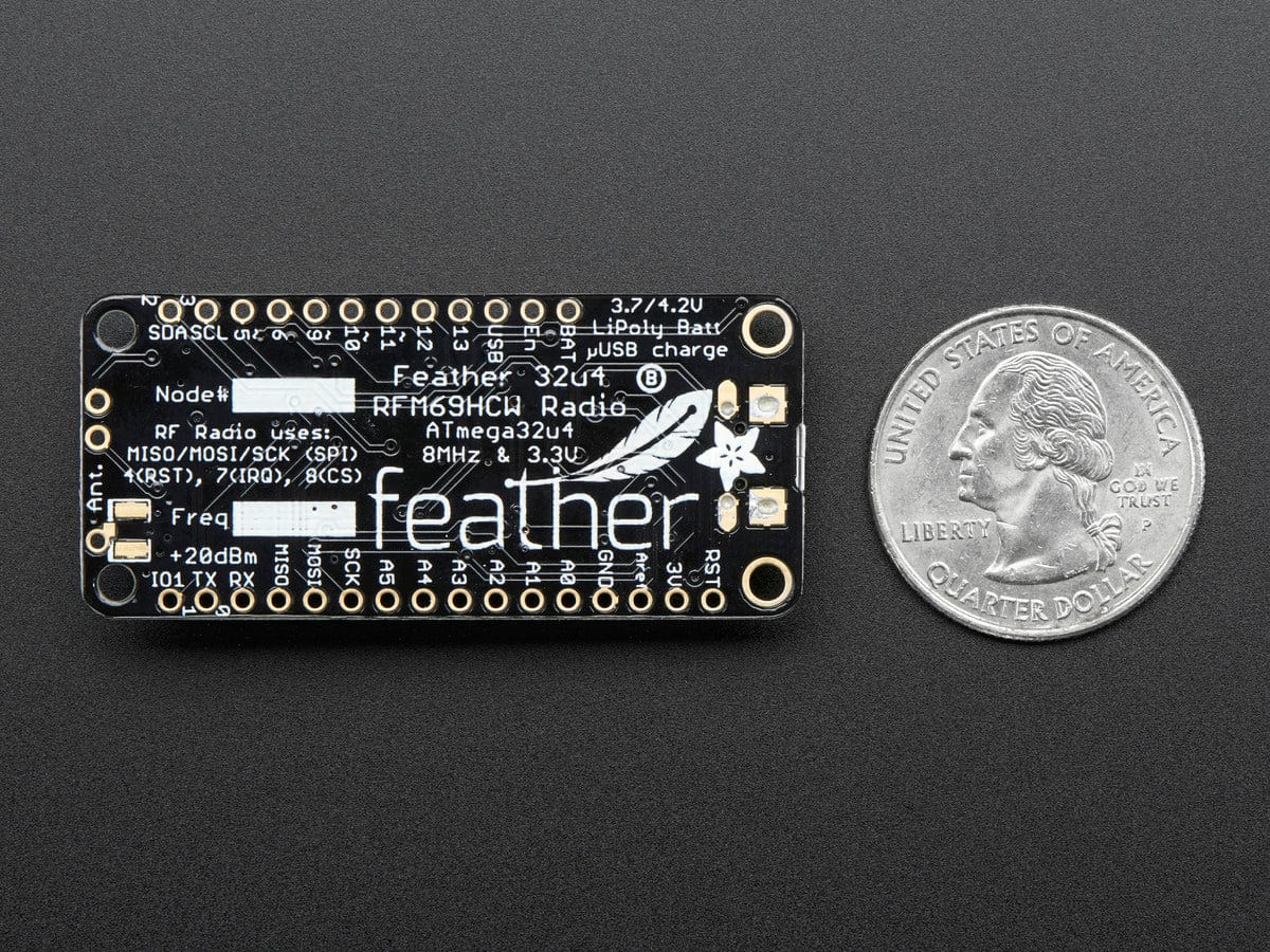 Adafruit Feather 32u4 with RFM69HCW Packet Radio - 433MHz (RadioFruit) - Image 5