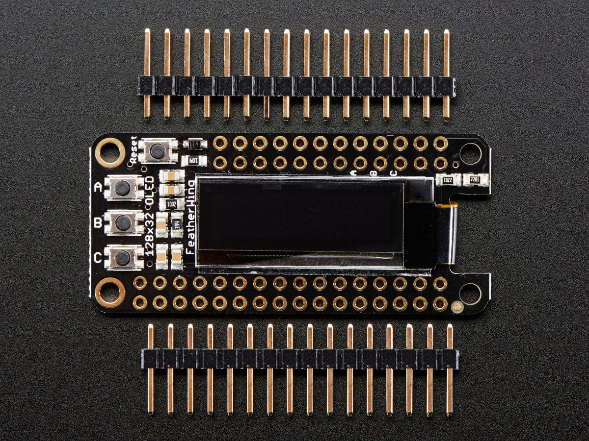 Adafruit FeatherWing OLED - 128x32 OLED Add-on For Feather - Image 4
