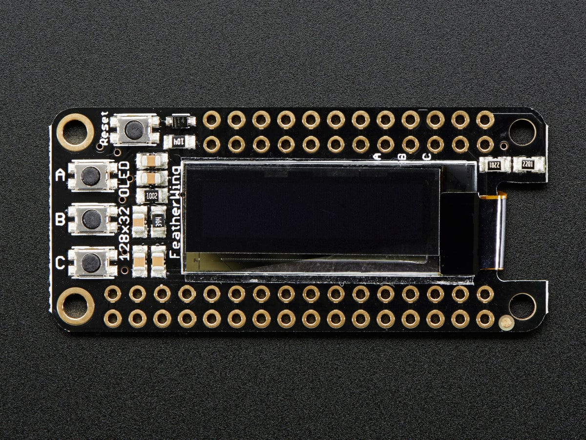 Adafruit FeatherWing OLED - 128x32 OLED Add-on For Feather - Image 6