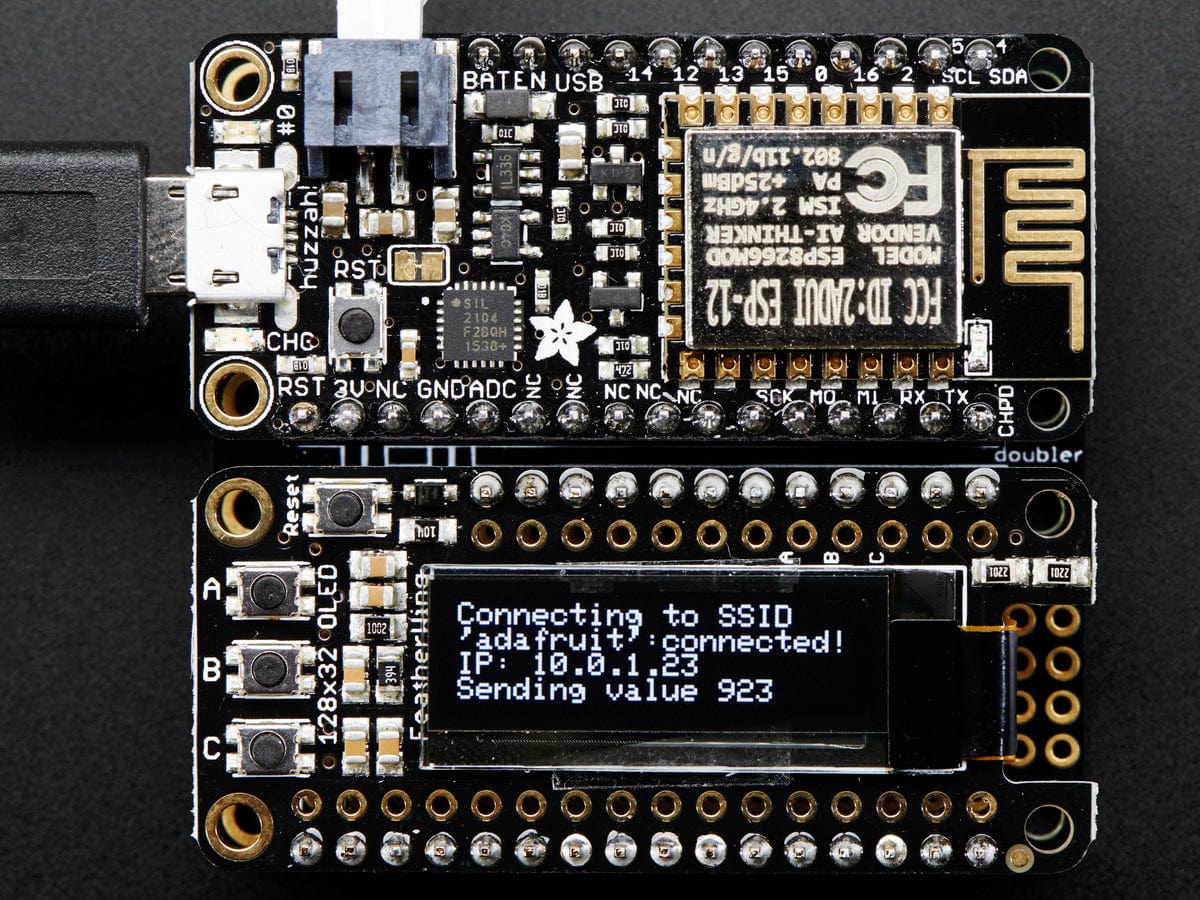 Adafruit FeatherWing OLED - 128x32 OLED Add-on For Feather - Image 7