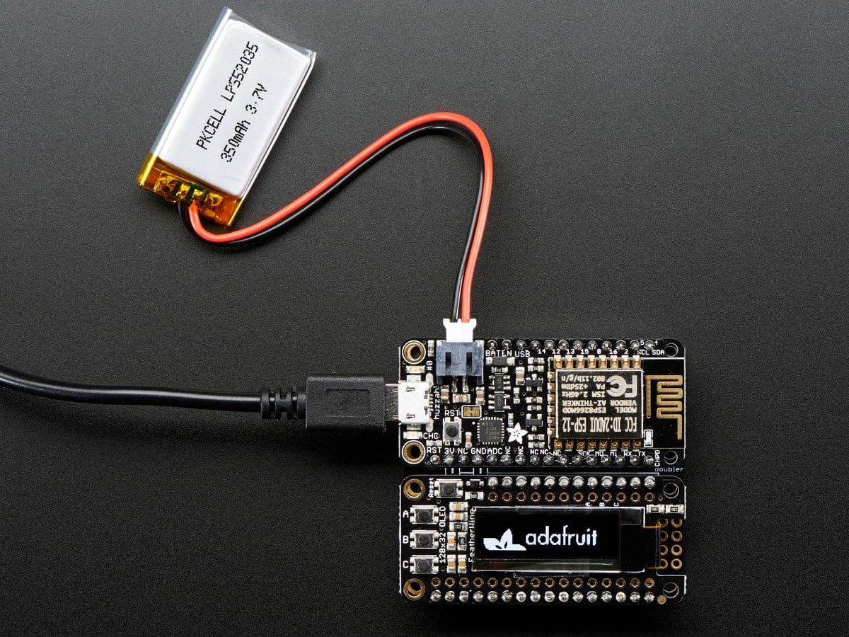 Adafruit FeatherWing OLED - 128x32 OLED Add-on For Feather - Image 8