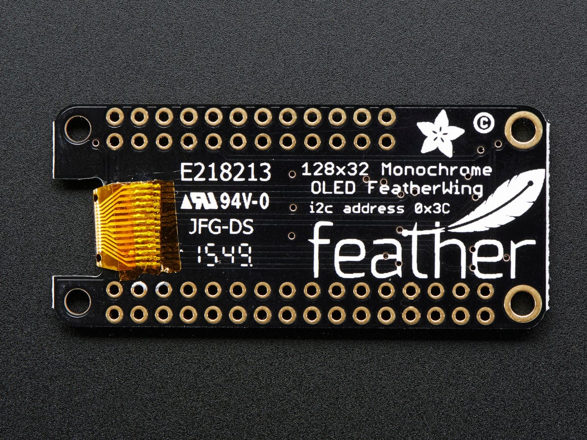 Adafruit FeatherWing OLED - 128x32 OLED Add-on For Feather - Image 9