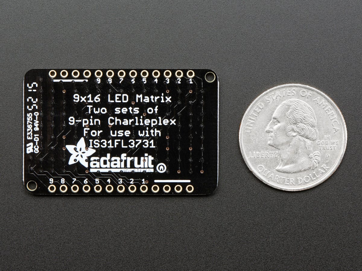 LED Charlieplexed Matrix - 9x16 LEDs - Green - Image 4