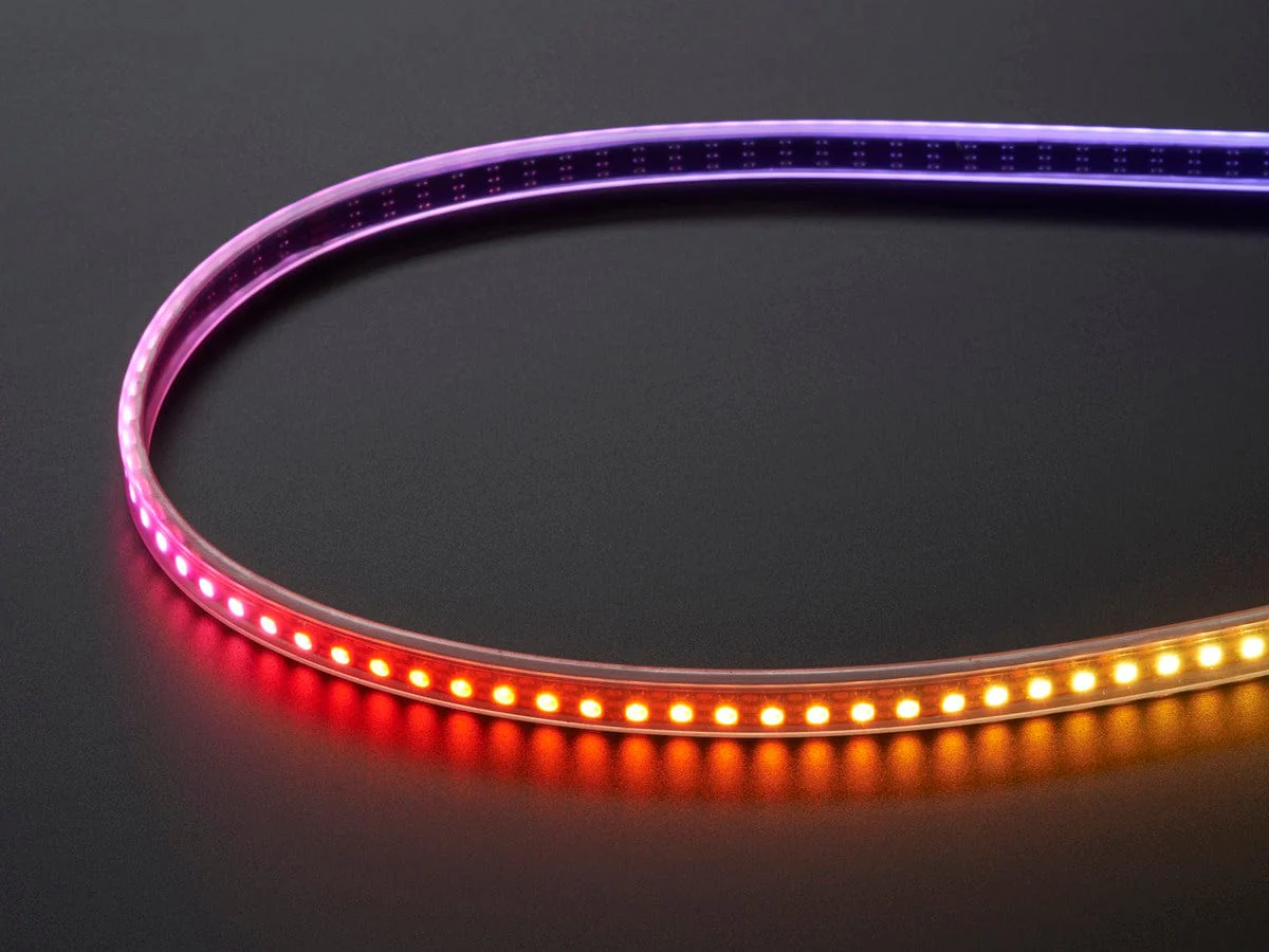 Adafruit Mini Skinny NeoPixel Digital RGB LED Strip - 144 LED/m (1m BLACK) - Image 4
