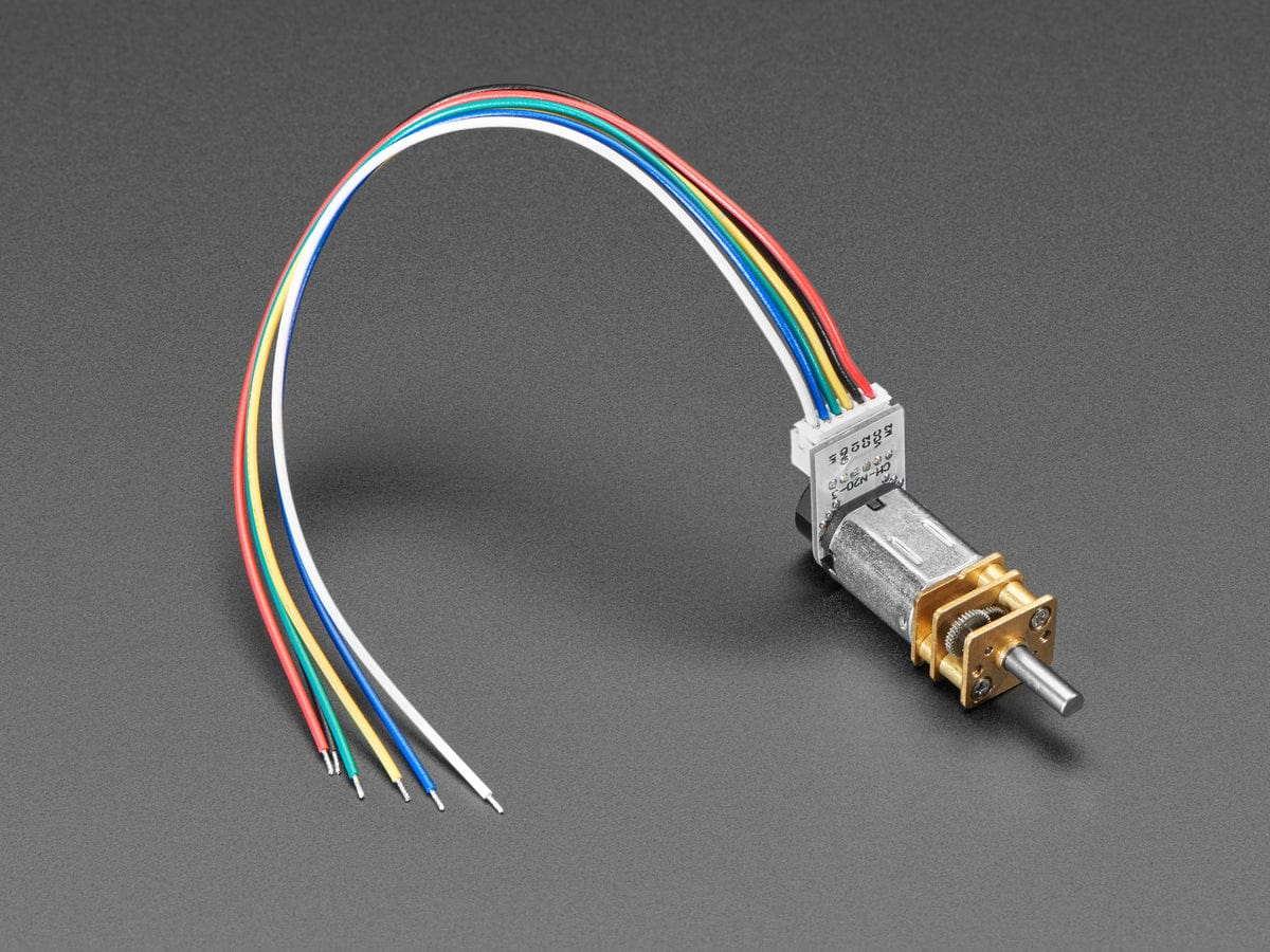 N20 DC Motor with Magnetic Encoder - 6V with 1:150 Gear Ratio [Discontinued]