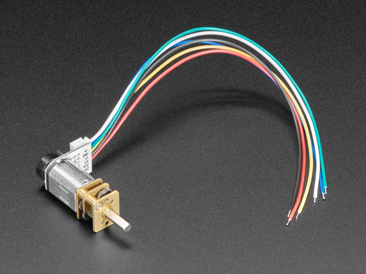 N20 DC Motor with Magnetic Encoder - 6V with 1:298 Gear Ratio