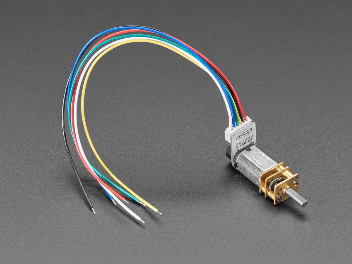 N20 DC Motor with Magnetic Encoder - 6V with 1:50 Gear Ratio