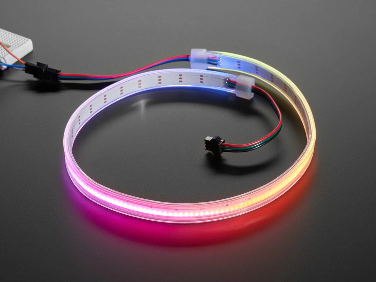 Adafruit NeoPixel 332 LED-per-Meter Silicone Bead LED Strip (0.5 Meter)