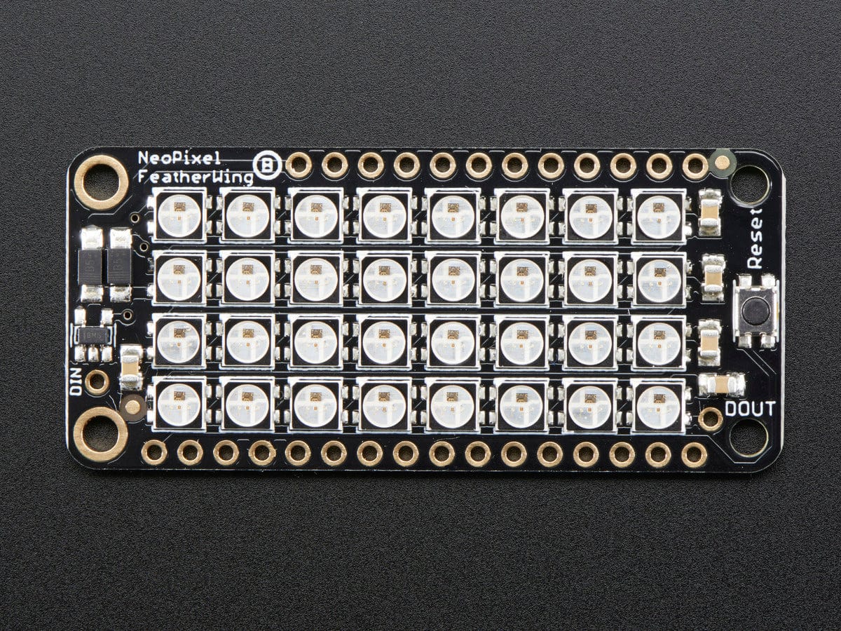 NeoPixel FeatherWing - 4x8 RGB LED Add-on For All Feather Boards - Image 4