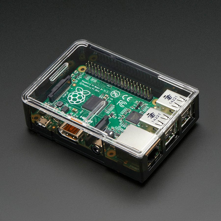 Raspberry Pi Model B+ / Pi 2 / Pi 3 Case Lid - Clear - Image 2