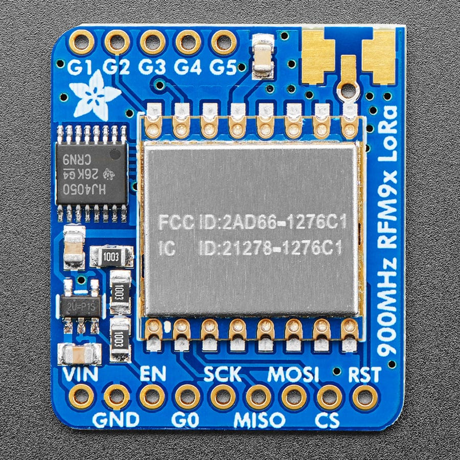 Adafruit RFM95W LoRa Radio Transceiver Breakout - 868 or 915 MHz (RadioFruit) - Image 3
