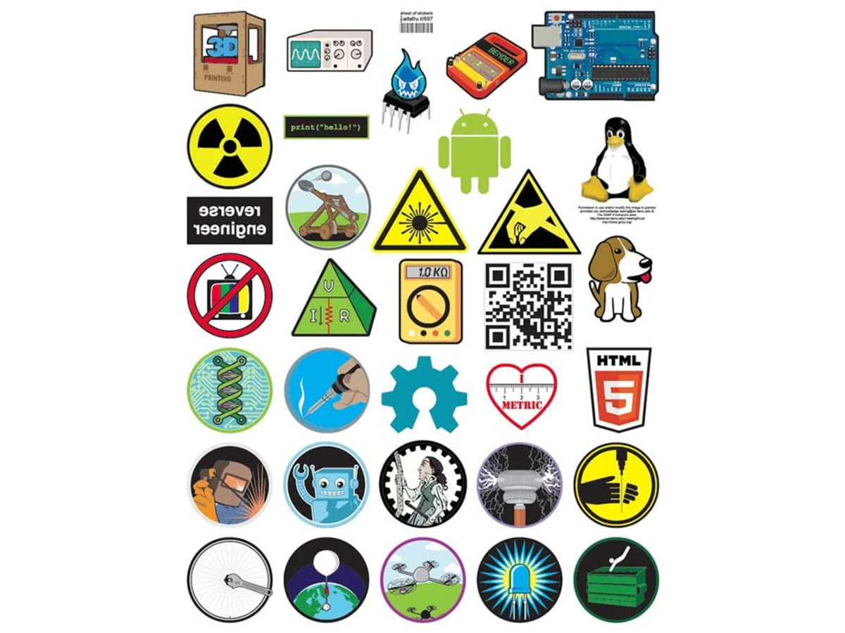 Sheet of stickers (33 total) - Stickers! (Series 01) [discontinued]