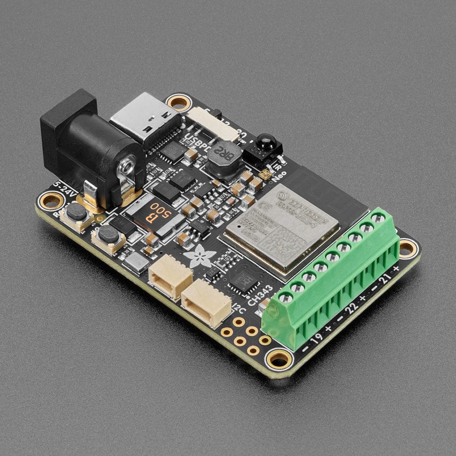 Adafruit Sparkle Motion - All-In-One WLED and xLights Board