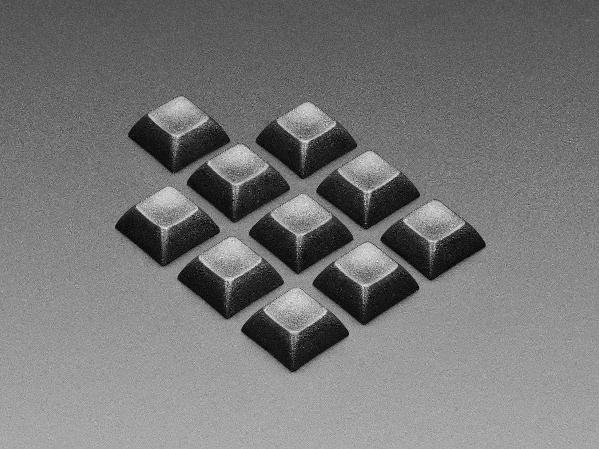 Black DSA Keycaps for MX Compatible Switches - 10 pack