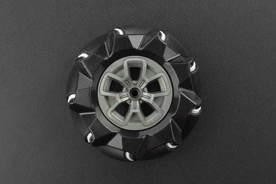 Black Mecanum Wheel (97mm) - Left [Discontinued] - Image 2