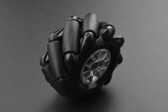 Black Mecanum Wheel (97mm) - Right [Discontinued] - Image 4